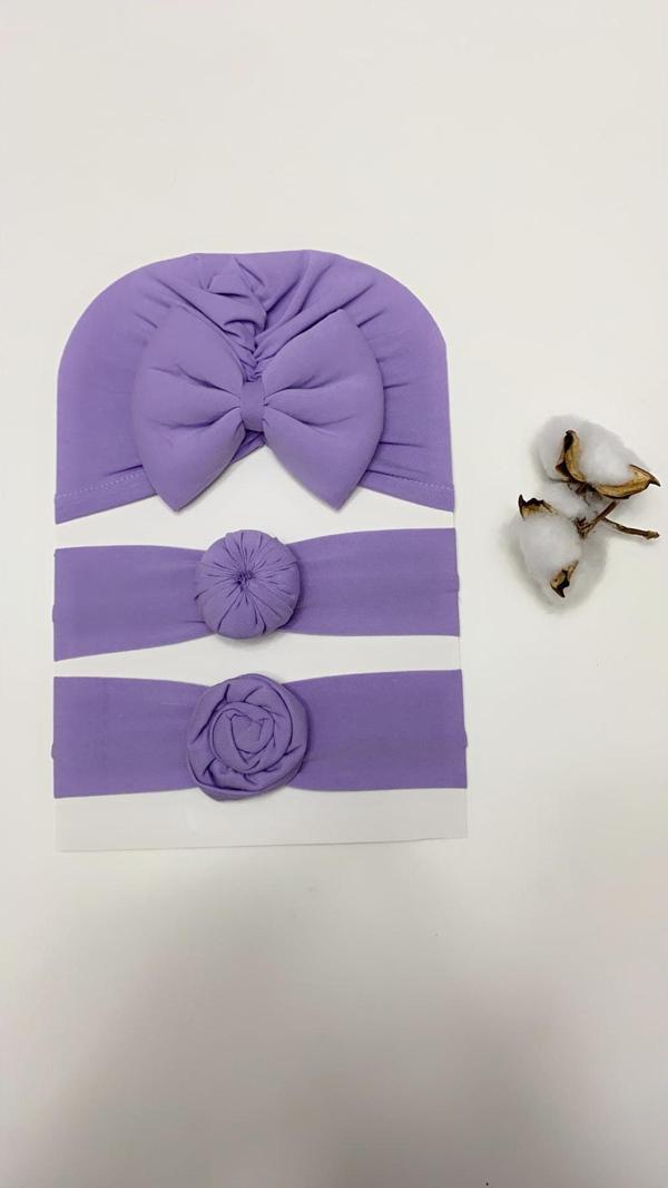 Mommyslab Renkli Bone Bandana Kombin Set - Image 1