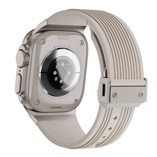 Apple Watch 42mm Zore KRD-113 Spor Görünümlü Silikon Kordon - Image 1