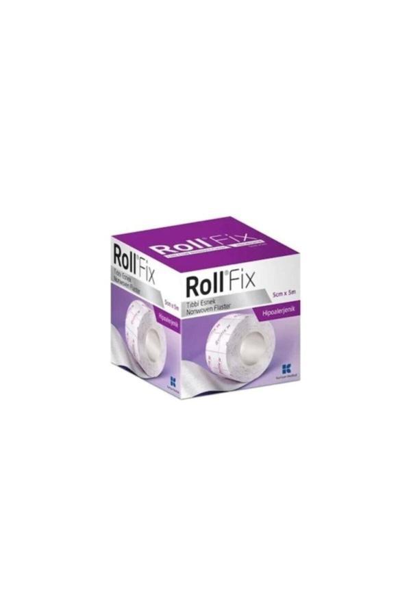 Roll Fix 5Cm X 5M Elastik Sabitleme Bandı - Flaster - 8 Adet - Image 1