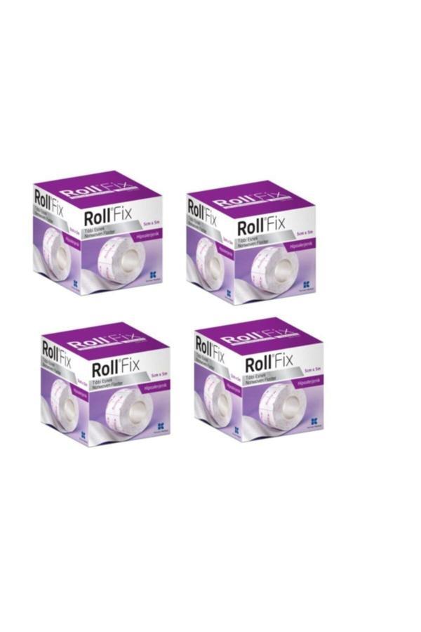 Roll Fix Esnek Tıbbi Flaster 5 Cm X 5 M - 4 Adet - Image 1