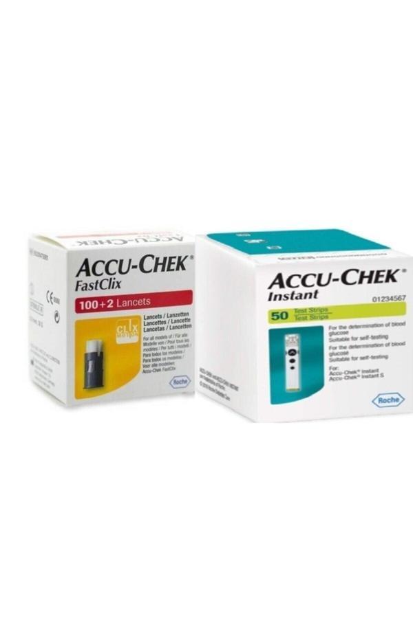 Roche 102'Li Fastclix + Instant 50 Adet Strip - Image 1