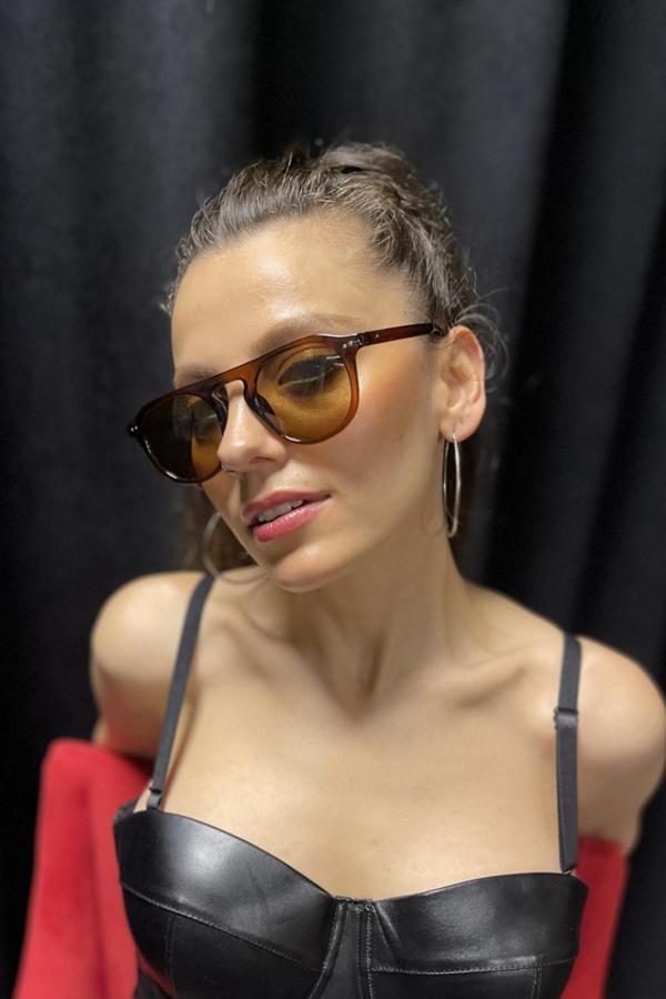 By Harmony Bh Ex677 Kahverengi Unisex Güneş Gözlüğü - Image 1