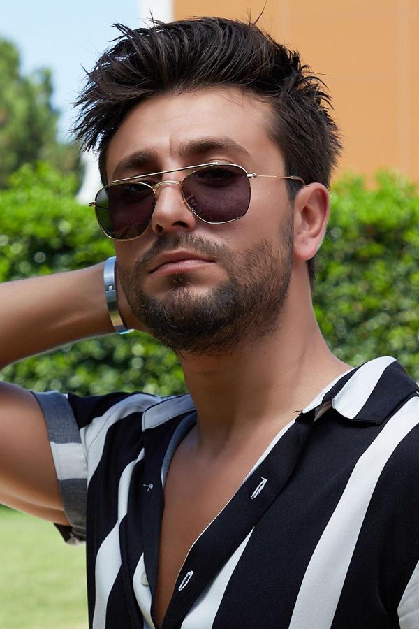 By Harmony Bh Ex698 Gold Siyah Unisex Güneş Gözlüğü - Image 1