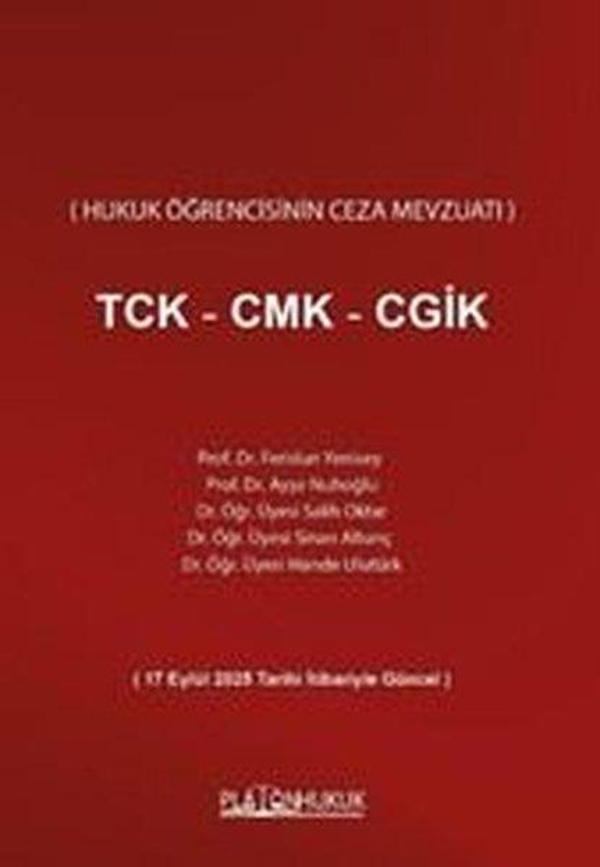 TCK - CMK - CGİK Hukuk Öğrencisinin Ceza Mevzuatı - Platon Hukuk Yayınevi - Image 1
