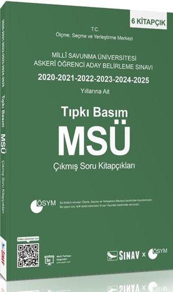 MSÜ Tıpkı Basım Son 6 Yıl Çıkmış Soru Kitapçıkları - Sınav Yayınları - Image 1