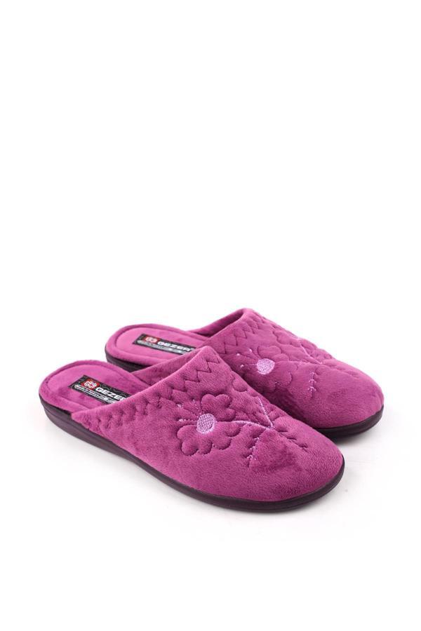 Gezer 14519 Cırtlı Çıkarılabilir Taban Günlük Kadın Ev-Halı Terliği - Image 1