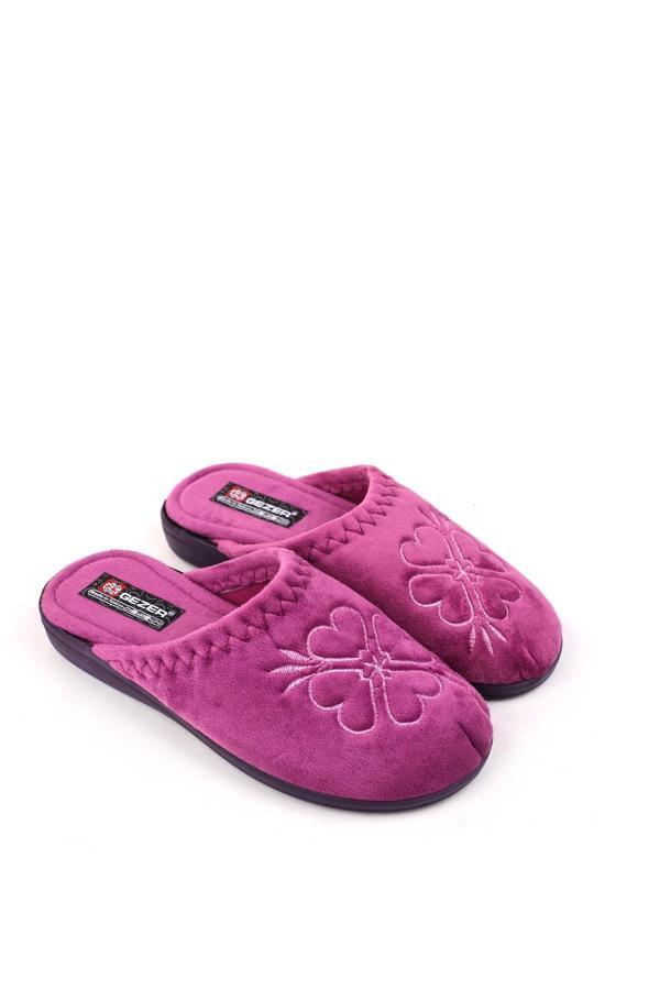 Gezer 14518 Cırtlı Çıkarılabilir Taban Günlük Kadın Ev-Halı Terliği - Image 1