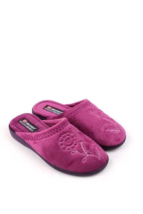 Gezer 14520 Cırtlı Çıkarılabilir Taban Günlük Kadın Ev-Halı Terliği - Image 1