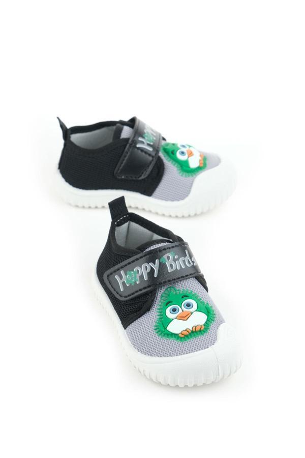 Gezer Yazlık Erkek Bebe Çocuk Keten Cırt Cırtlı Ayarlanabilir Ayakkabı - Image 1