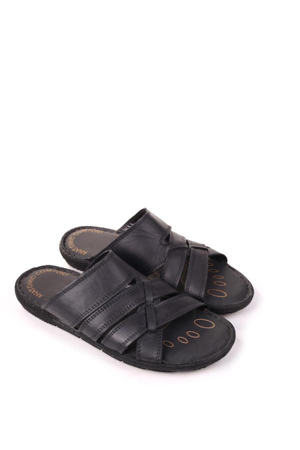 Papuç Sepeti Hakiki Deri Anatomik Rahat Taban Erkek Terliği - Image 1