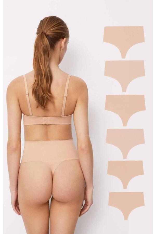 Gecko Collection Gecko Yüksek Bel String Tanga Lazer Kesim Toparlayıcı 6 Adet - Image 1