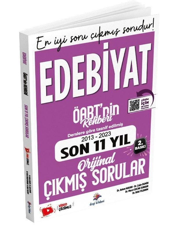 Dizgi Kitap 2024 KPSS ÖABT EDEBİYAT ÖĞRETMENLİĞİ VİDEO ÇÖZÜMLÜ SON 11 YIL ÇIKMIŞ SORULAR - Dizgi Kitap Yayınları - Image 1