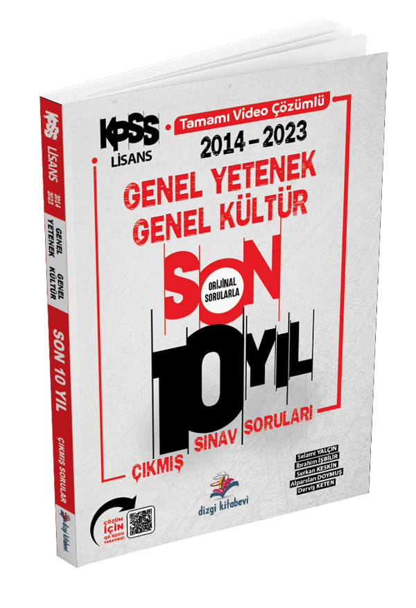 Dizgi Kitap KPSS Genel Yetenek Genel Kültür Son 10 Yıl Çıkmış Sorular Video Çözümlü Yayınları - Dizgi Kitap Yayınları - Image 1