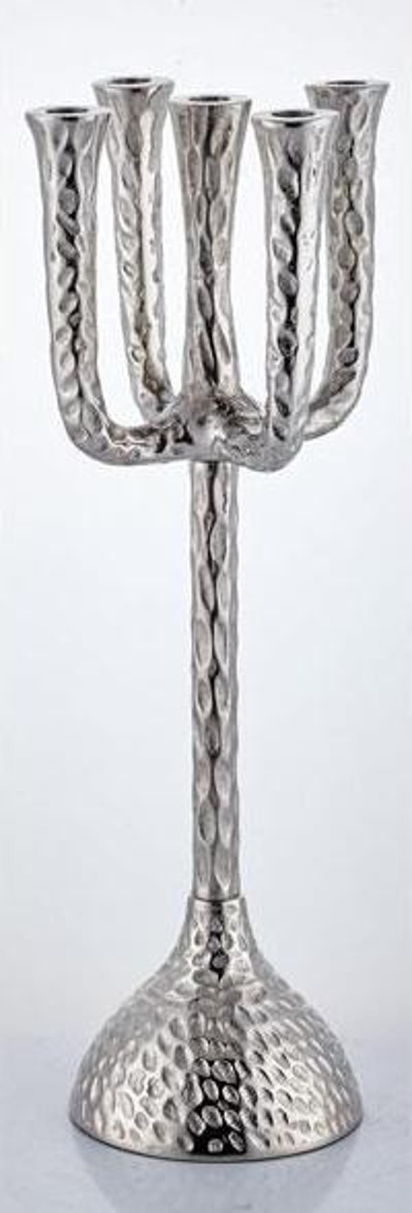 Lamedore Cactüs Large Candle Stand 5 Lights Nickel17X17X58 cm - Image 1