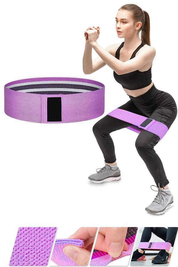 Jet Hip Loop Squat Band Direnç Egzersiz Lastiği Kalça Fitness Pilates Dokuma Jimnastik Bandı - Image 1
