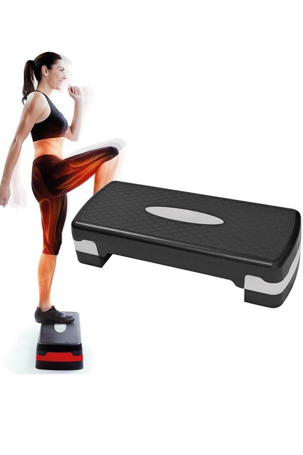 Jet Step Tahtası 2 Kademeli Step İki Kademeli Step Spor Aleti Kondisyon Fitness Kardiyo - Image 1
