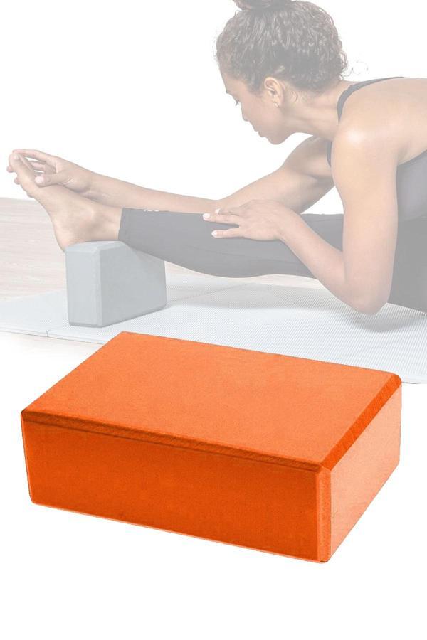 Jet Yoga Blok Yoga Bloğu Yoga Duruş Destek Egzersiz Spor Ekipmanı Turuncu - Image 1