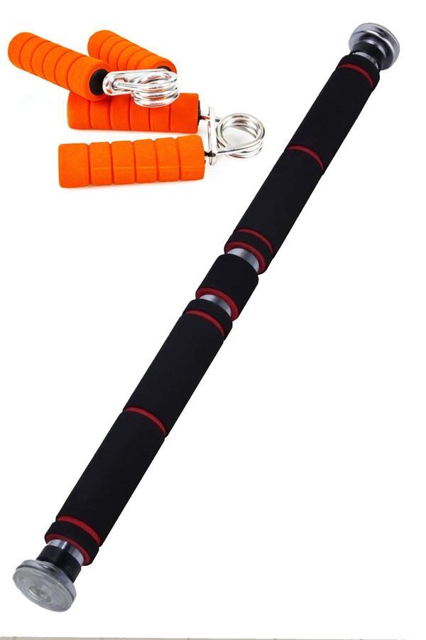 Jet Süngerli Kapı Barfiksi Demiri Koridor Barı 60 - 100 Cm Ayarlanabilir Bar, 1 Çift El Yayı - Image 1