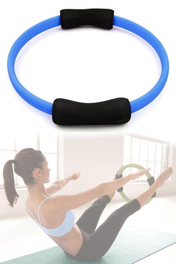 Jet Unisex Antrenman Pilates Çemberi Plates Ring Pilates Cember Egzersiz Spor Aleti Mavi - Image 1