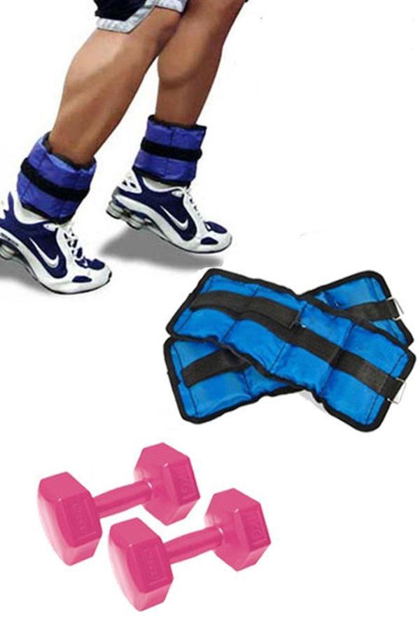 Jet El Ayak Ağırlığı 0.5Kgx2Adet + 1Kgx2Adet Dambıl Seti Dumbell Kol Ayak El Bilek Kası Kas Spor Aleti - Image 1