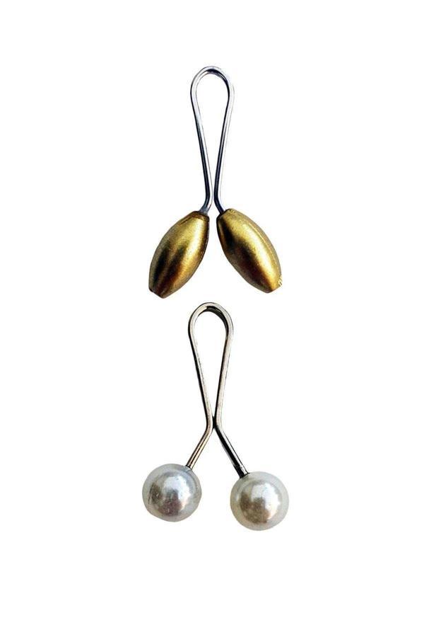 2 Adet Tesettür Eşarp ve Şal Klipsi Set 1 - Image 1