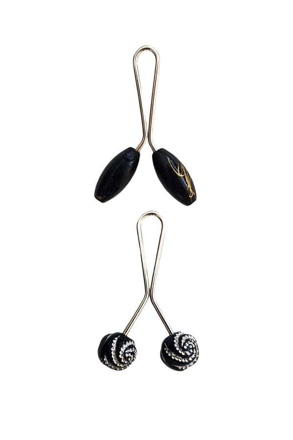 2 Adet Tesettür Eşarp ve Şal Klipsi Set 13 - Image 1