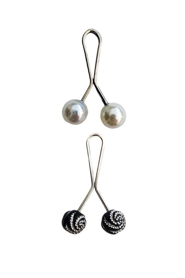 2 Adet Tesettür Eşarp ve Şal Klipsi Set 8 - Image 1