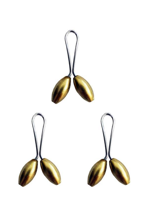 3 Adet Tesettür Eşarp ve Şal Klipsi Sarı - Image 1