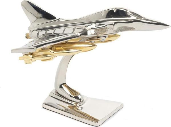 Mikasa Moor Gümüş Gold Uçak Dekor Obje 20x16x14cm - Image 1