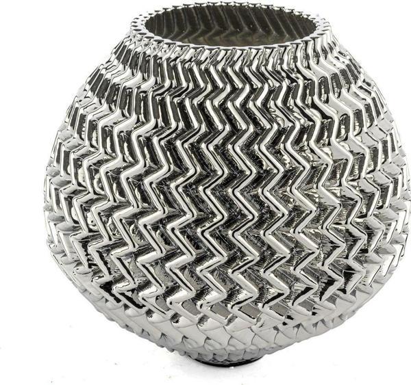 Mikasa Moor Gümüş Porselen Vazo 23cm - Image 1