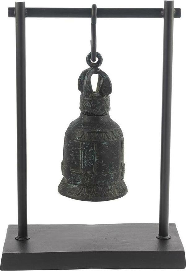 Mikasa Moor Mat Siyah Çan Dekor Obje 29x44x13cm - Image 1
