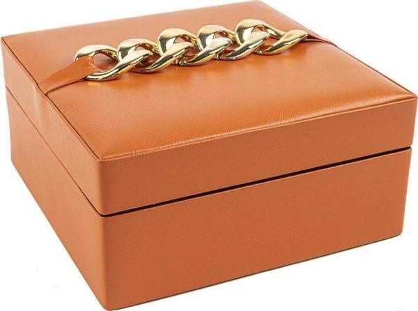 Mikasa Moor Turuncu Glod Takı Kutusu 17x17x8cm - Image 1