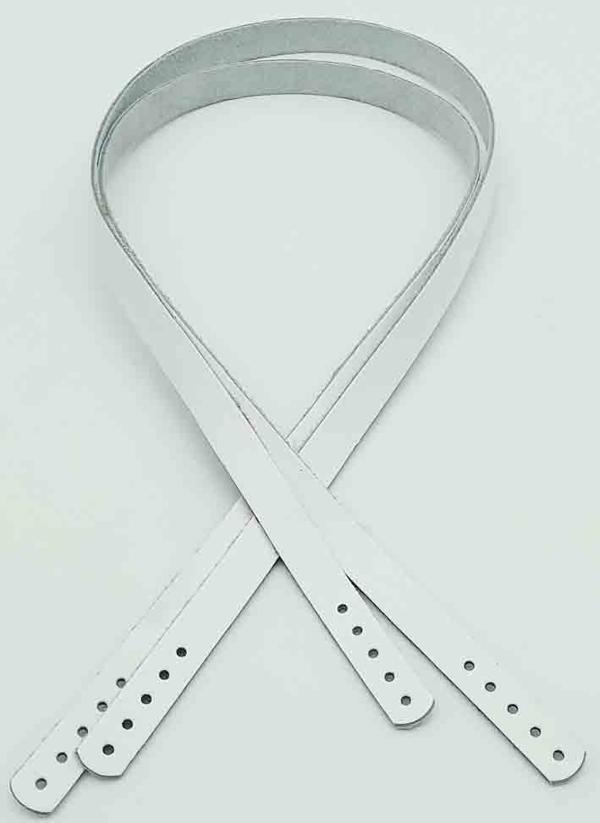 Çanta Aksesuar Gerçek Deri 70x1.2 Cm Beyaz Renk Çanta Sapı - Image 1