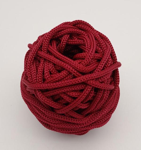 Çanta Aksesuar 5 mm Bordo Renk Polyester Makrome - Image 1