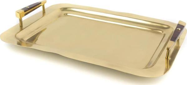Mikasa Moor Gold Ahşap Kulp Tepsi 44 x 32 x 3  Cm - Image 1