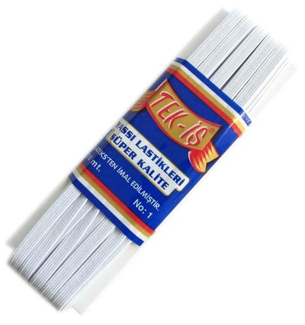 Çanta Aksesuar Lastik Beyaz Yassı No:1 - Image 1