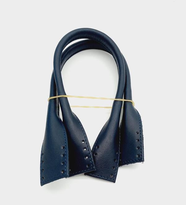 Çanta Aksesuar Gerçek Deri Kısa Pelikan Model Çanta Sapı Lacivert Renk - Image 1