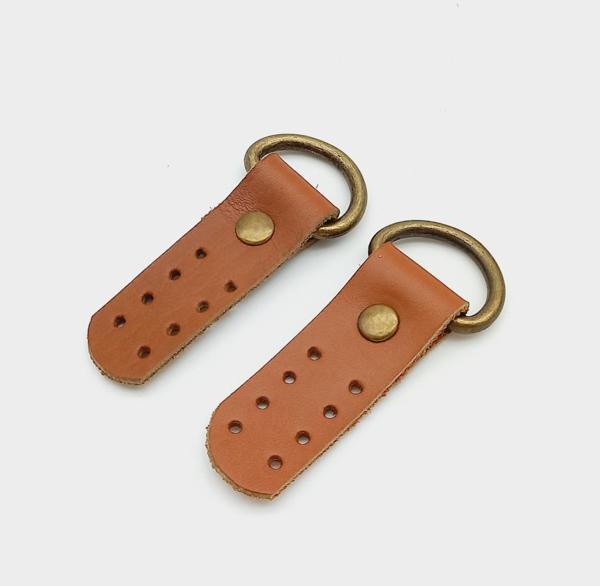 Çanta Aksesuar Gerçek Deri Taba Sapucu (Böce) Antik Metalli - Image 1