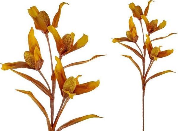 Lamedore Caprae Sarı Kahve Geçişli Yaprak 110 Cm - Image 1