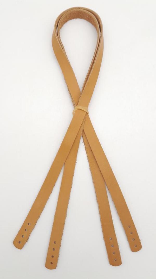 Çanta Aksesuar Gerçek Deri 70X1.2 Cm Açık Taba Renk Çanta Sapı - Image 1