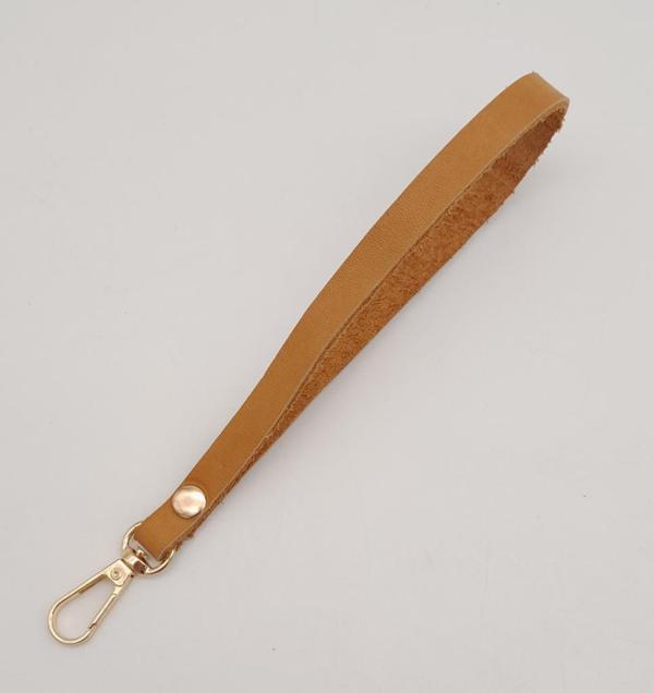 Çanta Aksesuar Gerçek Deri Açık Taba Renk Elcik Light Gold Metalli - Image 1