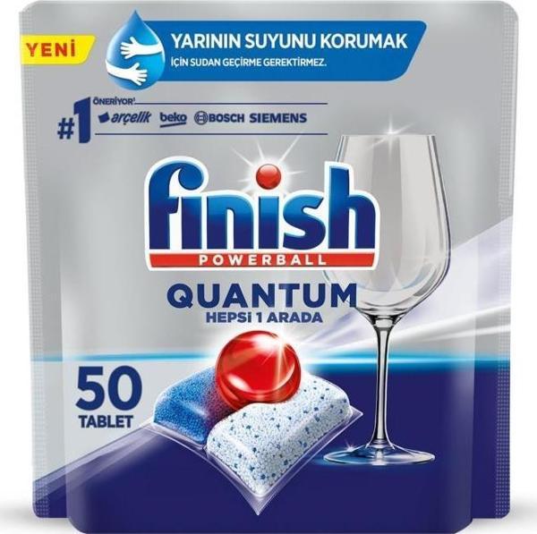 Finish Quantum 50 Kapsül Bulaşık Makinesi Deterjanı Tableti - Image 1