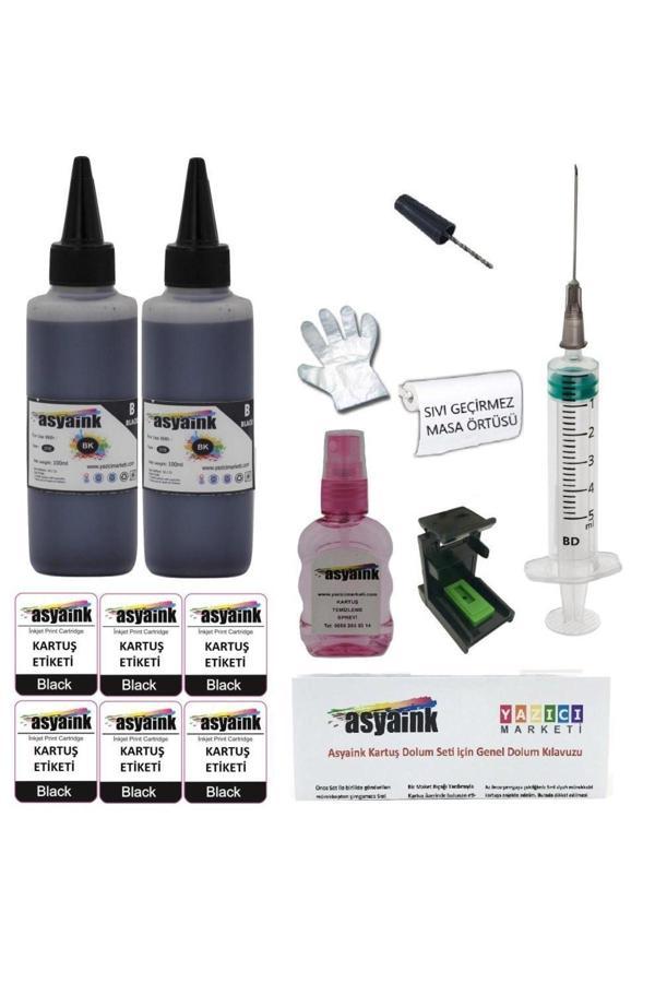 Canon E404/e414 Uyumlu Siyah Kartuş Dolum Seti - Pg46 - Image 1