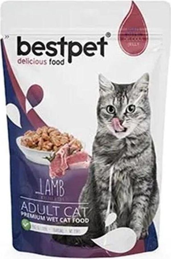 Bestpet Kuzu Etli Yetişkin Konserve Kedi Maması 85 Gr - Image 1