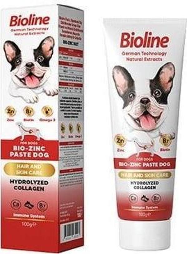 Bioline Deri ve Tüy Bakımı Destekleyici Biotin ve Zinc Paste Köpek Macunu 100 Gr - Image 1