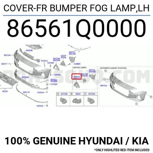 İ20 Sis Kapağı Sol 2020- Oem No (86561Q0000) - Image 1