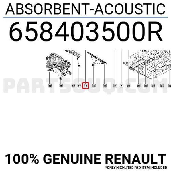 Captur Motor Kaputu İzalatörü 2013- Oem No (658403500R) - Image 1