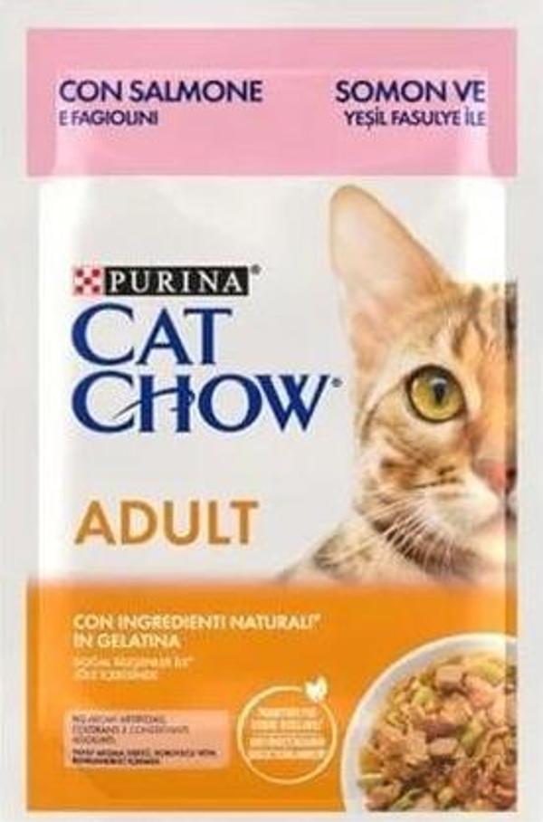 Cat Chow Somonlu Yetişkin Konserve Kedi Maması 85 Gr - Image 1