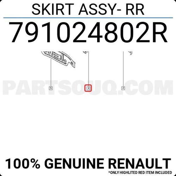 Clio Symbol Arka Panel İç 2012- Oem No (791024802R) - Image 1