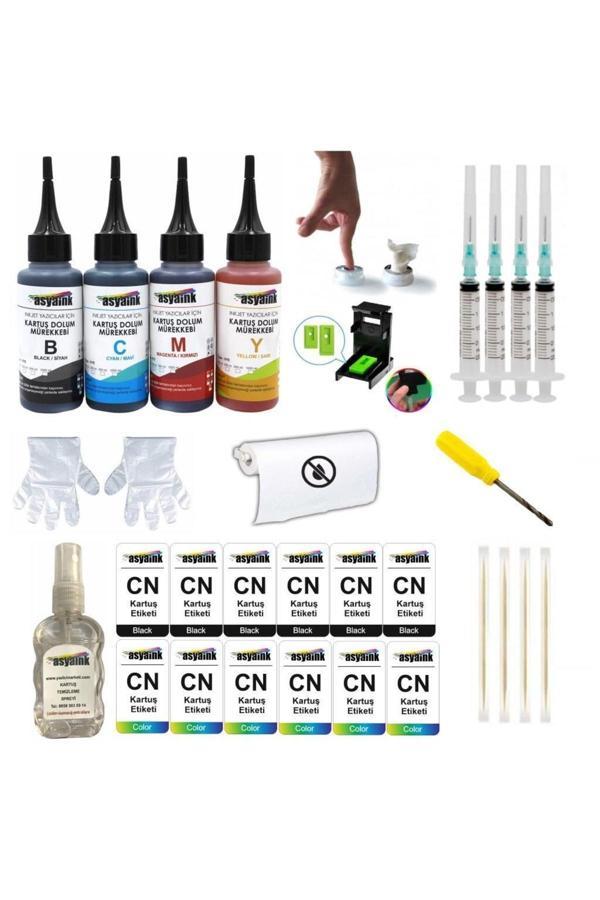 Canon Mp230 Mp235 Uyumlu Kartuş Dolum Seti 4x100 ml - Image 1